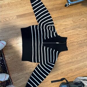 COS Monochrome Striped Knit Sweater